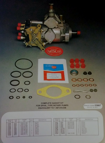 Diesel Fuel Injection Pump Rebuild kits, and gasket kits.