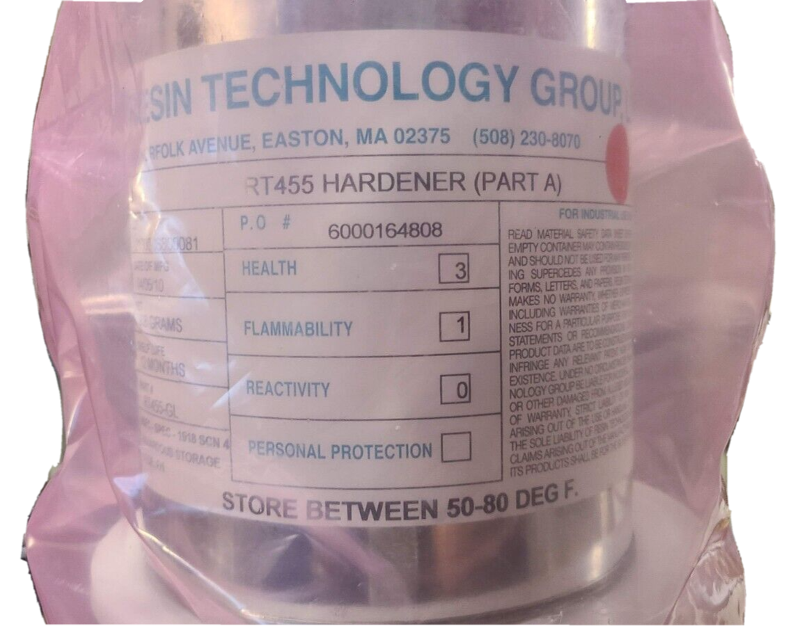 RT455 Thermal Ablative Compound A/B/C materials rocket and military applications