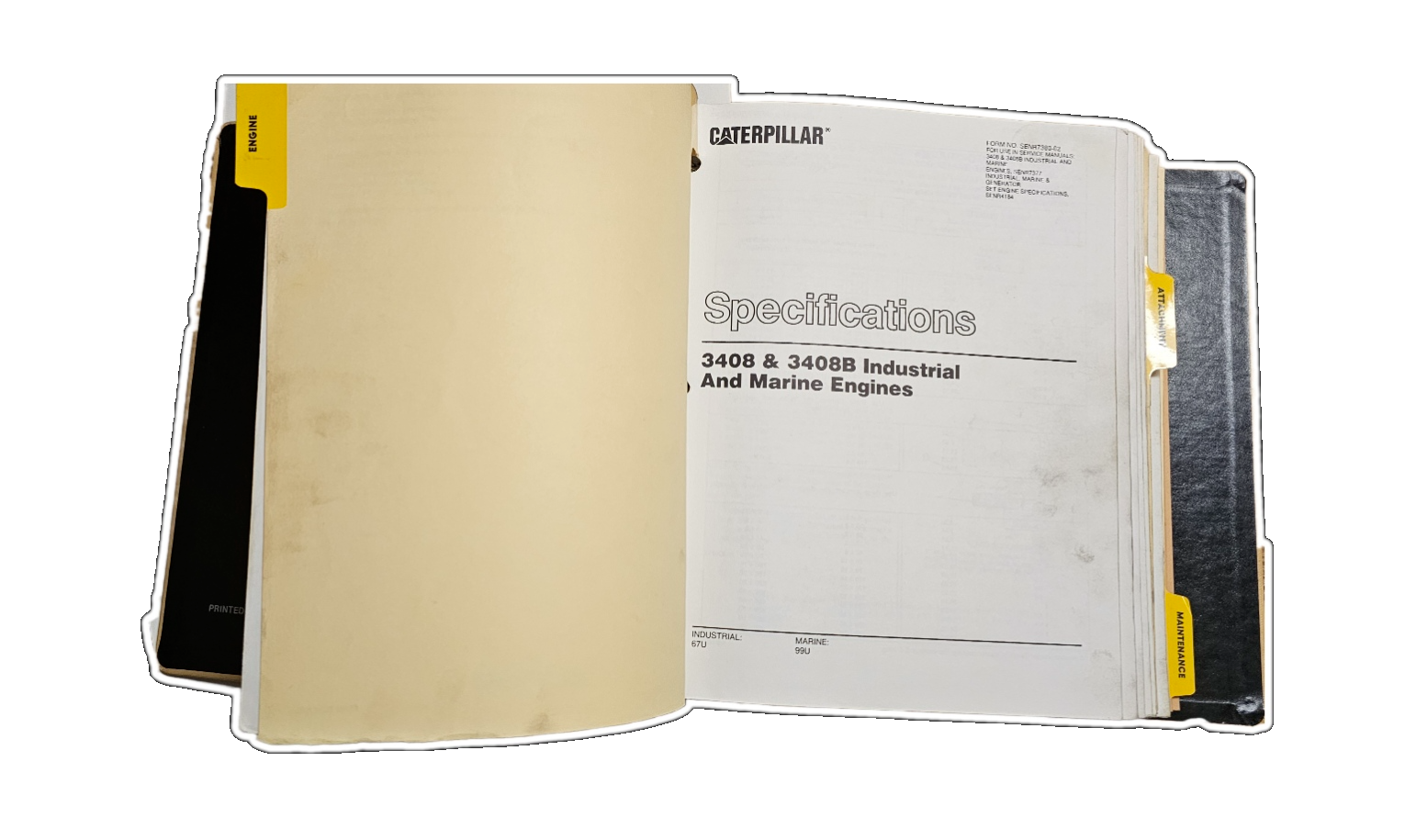 Service manual for CAT 3408 and 3408b Industrial and Marine engine SENR7377