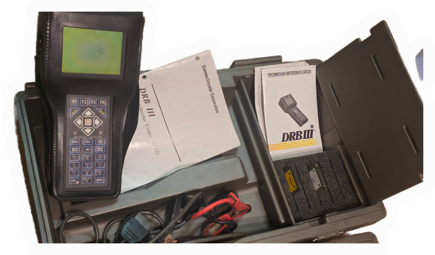 Chrysler DRB III Pep Module Oscilloscope Diagnostic Scan Tool w/ Cable Card Case