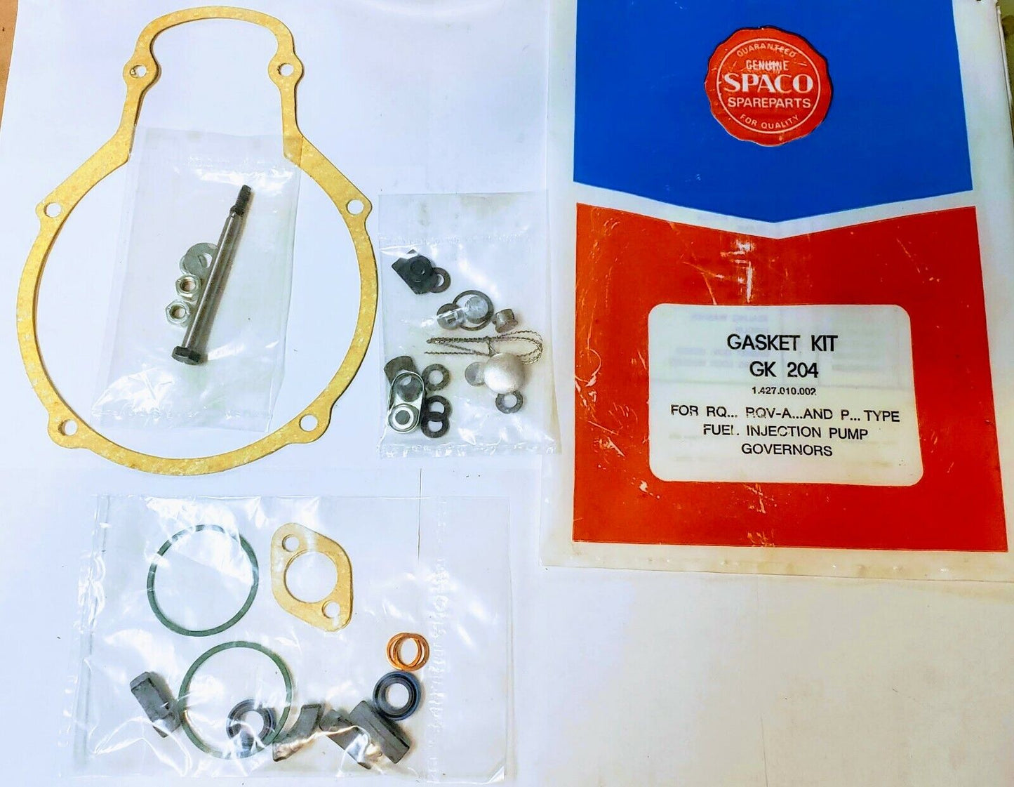 Gasket kit 1427010002 for BOSCH INJECTION PUMP GONERNORS RQ, RQV-A/P GK 204