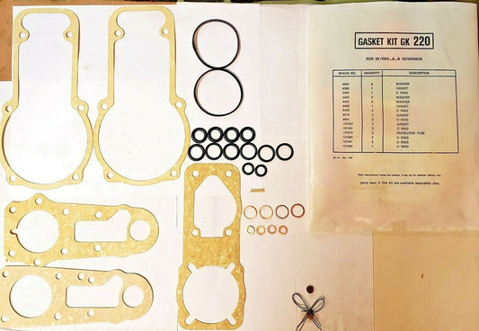 Gasket kit GK220 / 1427010004 FOR EP RSV A & B TYPE FUEL INJECTION PUMP GOVENORS