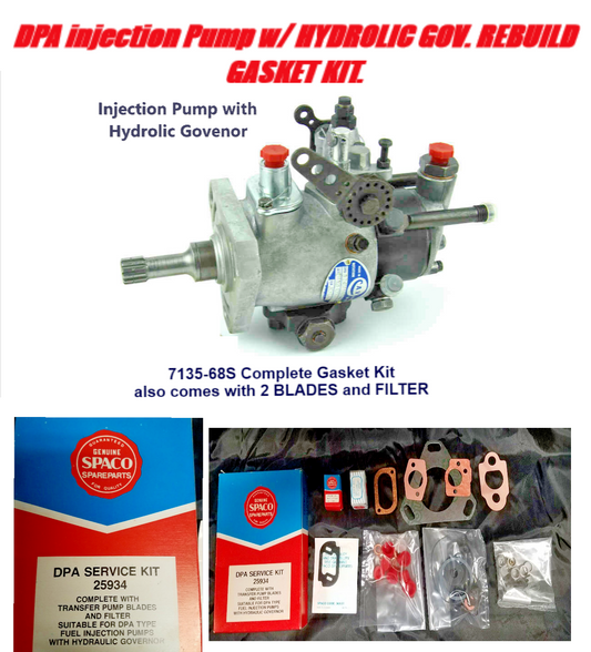 7135-68S / 7135-114 CAV DPA-Umbau-Dichtungssatz für Pumpen mit hydraulischem Regler