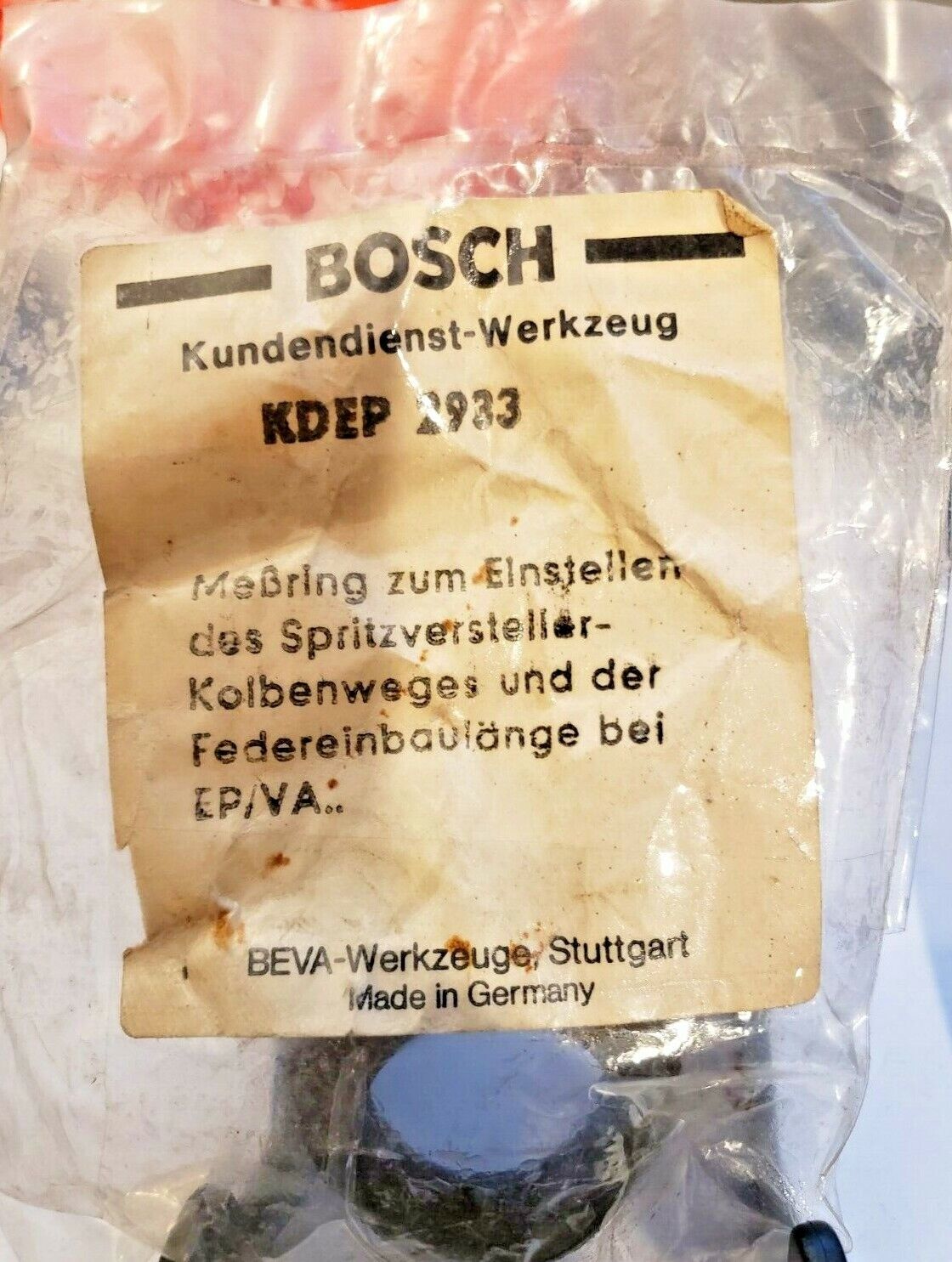 Herramienta de medición KDEP 2933 para bombas de inyección diésel Bosch EP/VA