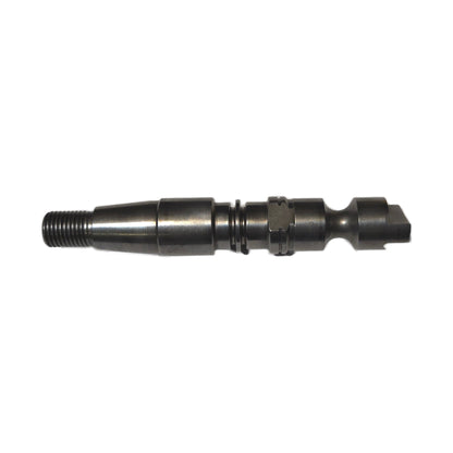 Used Stanadyne 23364 DB2 injection pump drive shaft, side view: threaded tapered end left, slotted drive tang right