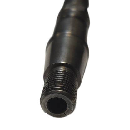 Close-up of the hollow threaded end of a used Stanadyne 23364 DB2 drive shaft