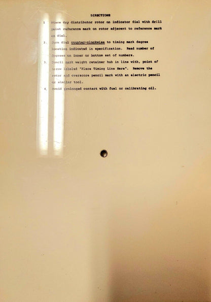 Stanadyne 20401 Timing Mark Locator For DB TANG DRIVE injection Pumps.