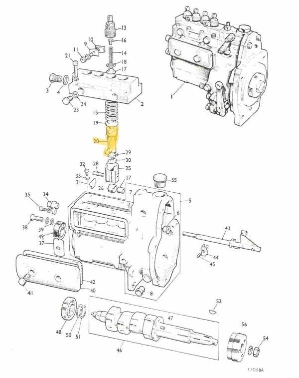 Simms Minimec Barrel And Plunger Assembly 512506-53 Fits Ford