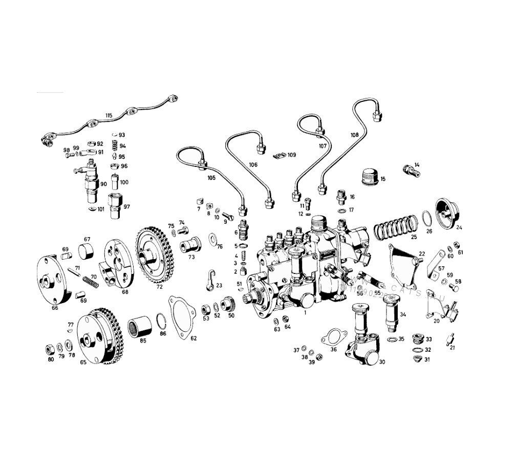 GK208 Gasket kits Bosch Pump PES4A 80/90D  1417010002