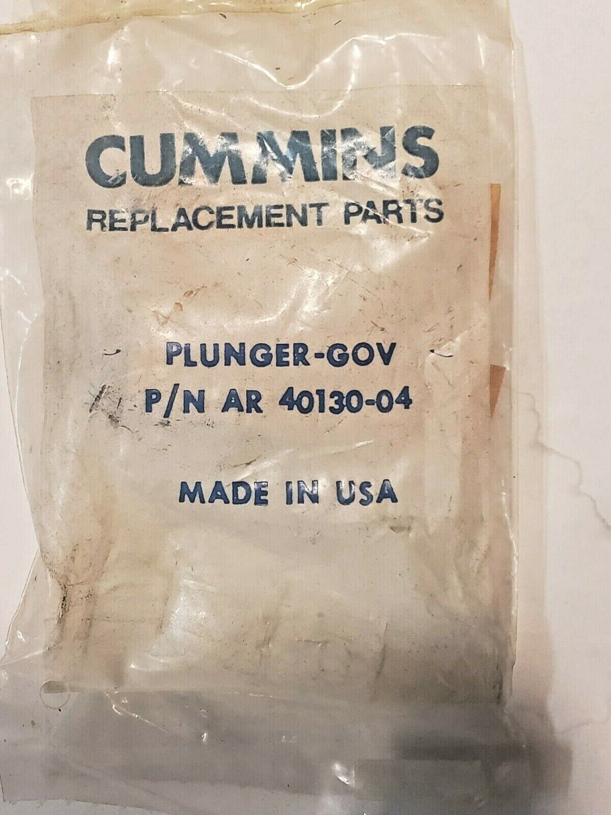 Cummins Governor Plunger PN AR 40130-04 Original OEM - Made in USA
