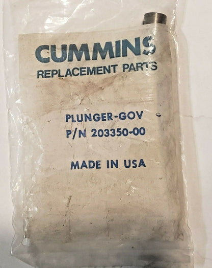 Cummins Governor Plunger PN 203350-00 Original OEM - Made in USA