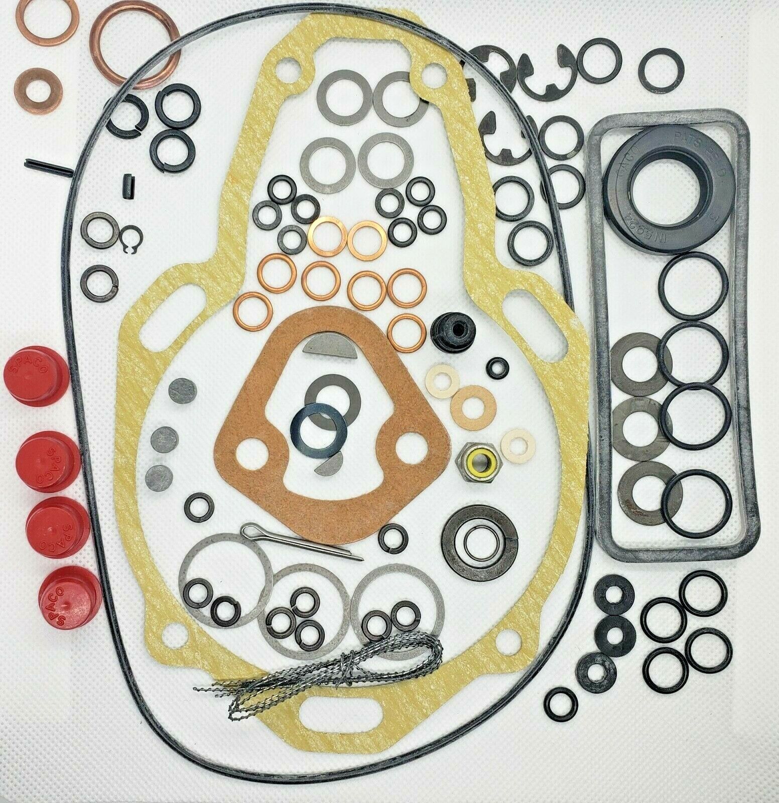 thumbnail image 2 of Simms Minimec 6-Cylinder Injection Pump Rebuild Kit - Gasket Set, 506806/807/808, 1204151, Made In Italy 2 of 5