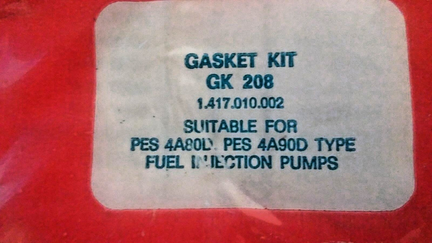 Two for price of one GK208 Gasket kits Bosch Pump PES4A 80/90D  1417010002
