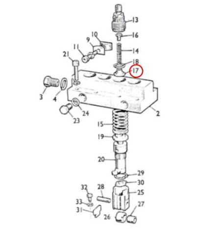 Delivery valve 24499,  FORD E1ADDN993227B, LD 37H1003, for Simms Injection pumps