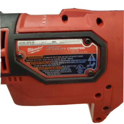 USED Milwaukee 2678-20 M18 FORCE LOGIC 6T Utility Crimper, Tool Only