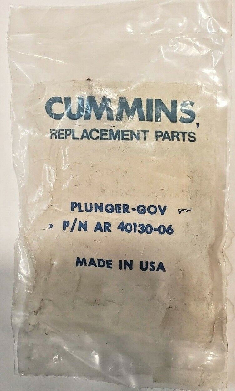 Cummins Governor Plunger PN AR 40130-06 Original OEM - Made in USA